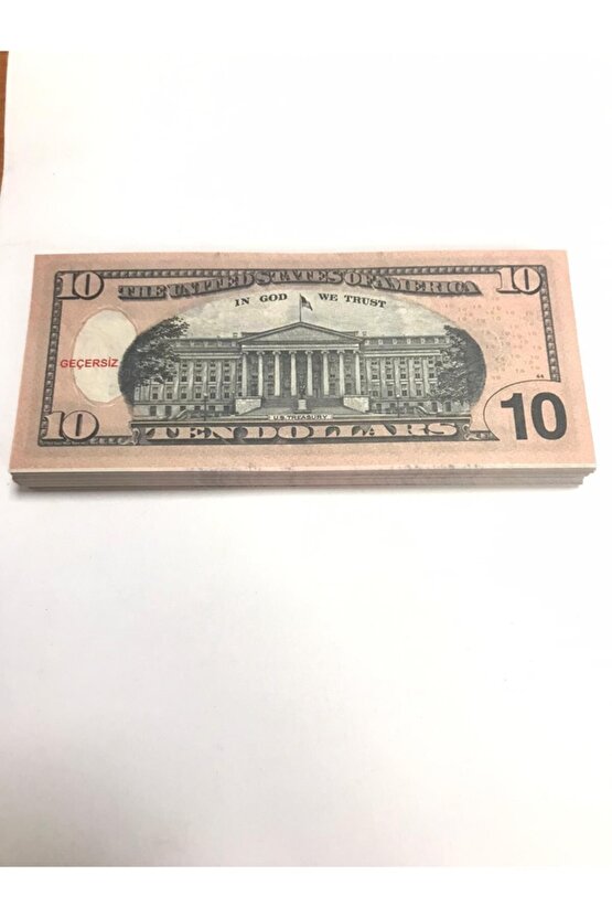 100 Adet 10 Dolar Geçersiz  Şaka Parası (100x10 Dolar)