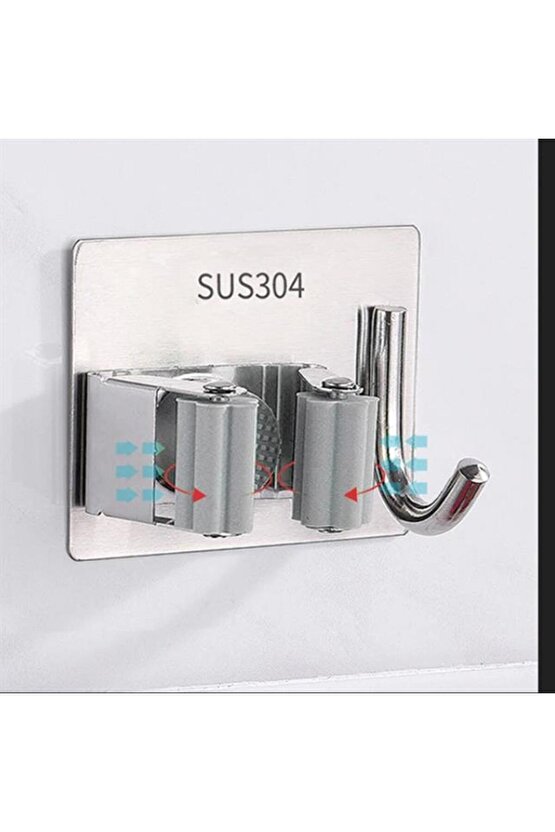 Art Sn-26354 Kancalı Duvara Monte Süpürgee-Paspas Tutucu Lab