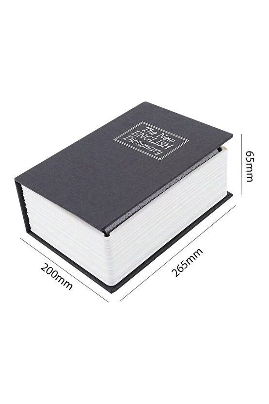 SUNUP SN-26088 KİTAP GÖRÜNÜMLÜ METAL KASA 265X200X65MM