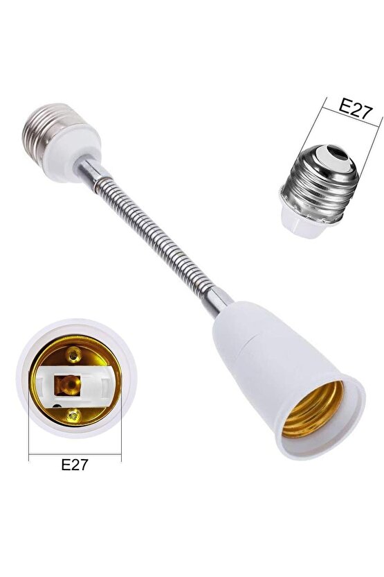 PM-26714 Esnek Bükülebilir Metal E27 Lamba Tutucu Duy 19.5 Cm