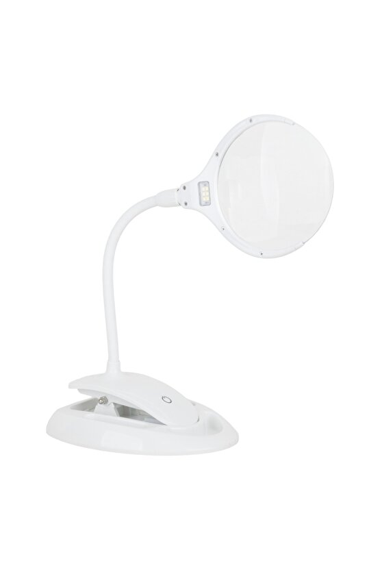 Shopzum Pm-20116 Şarjlı Ledli Mercekli Masa Lambası Büyüteç (3D-110MM LENS)