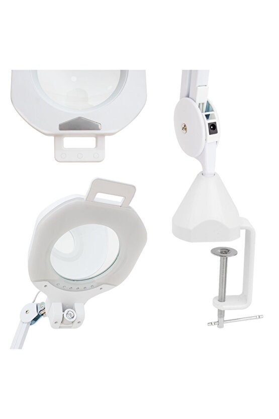 M3lf- Shopzum 138mm Lens Mercekli 81 1 Ledli 3 Diopter Akrobat Büyüteç Masa Lambasi