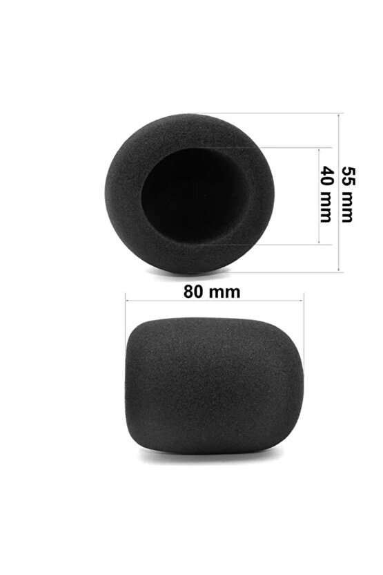 Zenger ZE-7131 EL Mikrofon Süngeri Siyah Standart Tekli