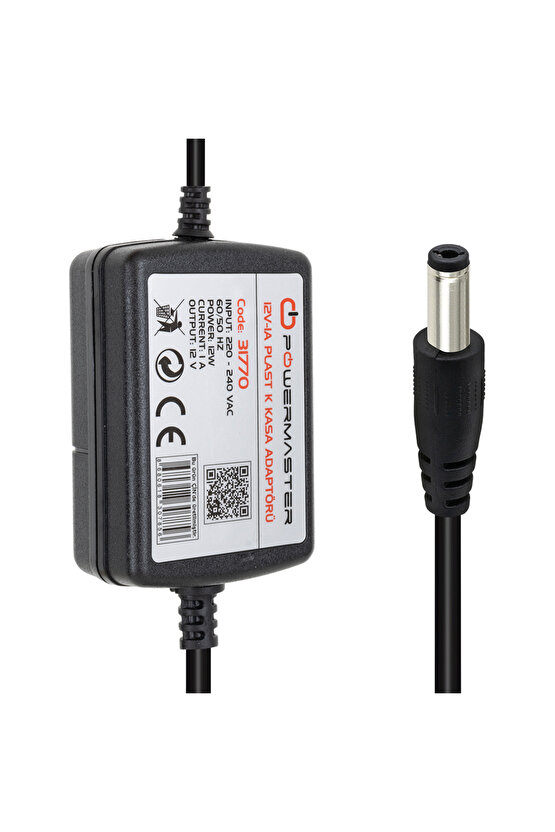 Pm-31770 12 Volt - 1 Amper - 12 Watt 5.5*2.5 Mm Uçlu Iki Ucu Kablolu Masaüstü Adaptör