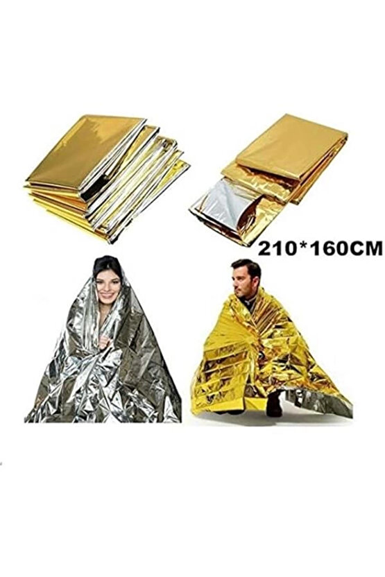 Acil Durum Ilk Yardım Battaniyesi Deprem Yanık Termal Battaniye Nem Ve Soğuktan Koruma Su Geçirmez