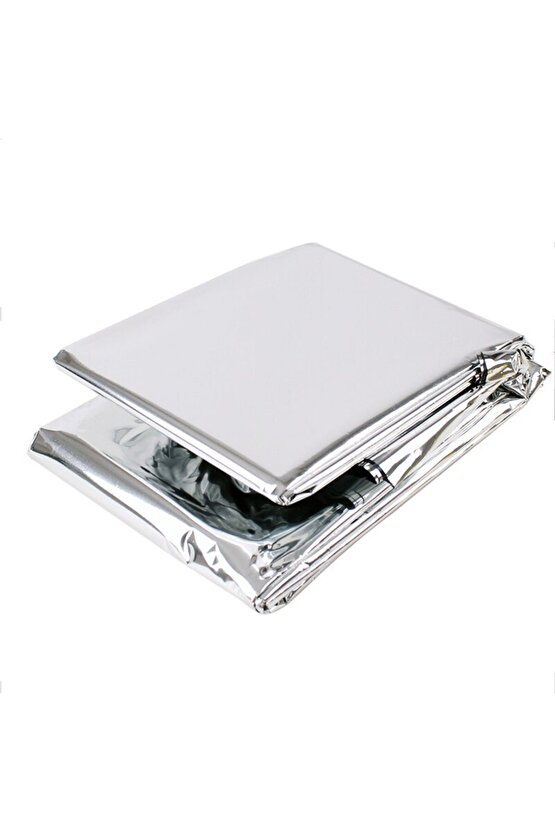 Açık Hava Kampı için Termal Battaniye Alüminyum Kurtarma Perdesi Askeri Stil