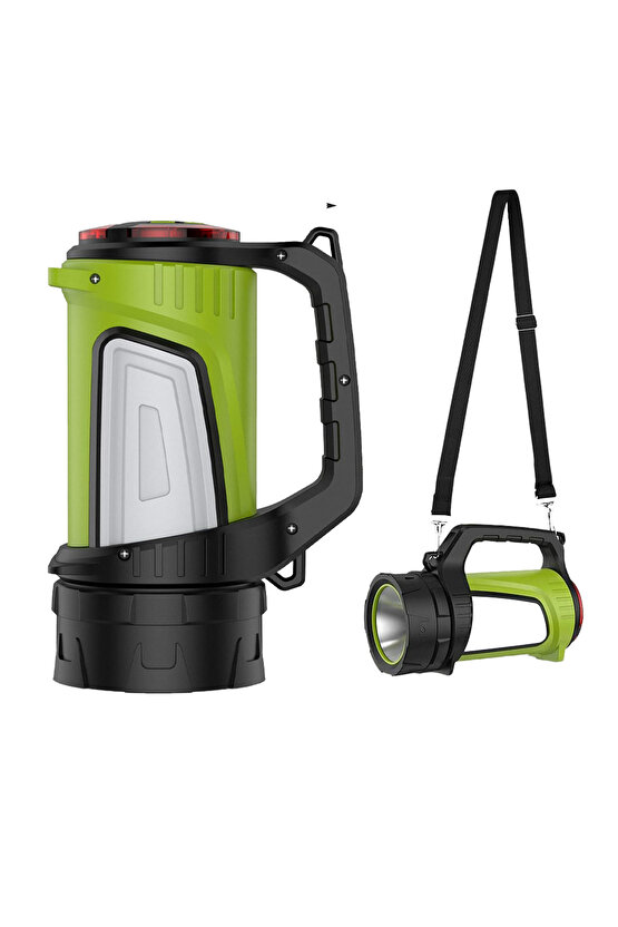 258147 shopzum js-881c şarjli ledli uzun menzilli kamp tipi çok fonksiyonlu işildak fener