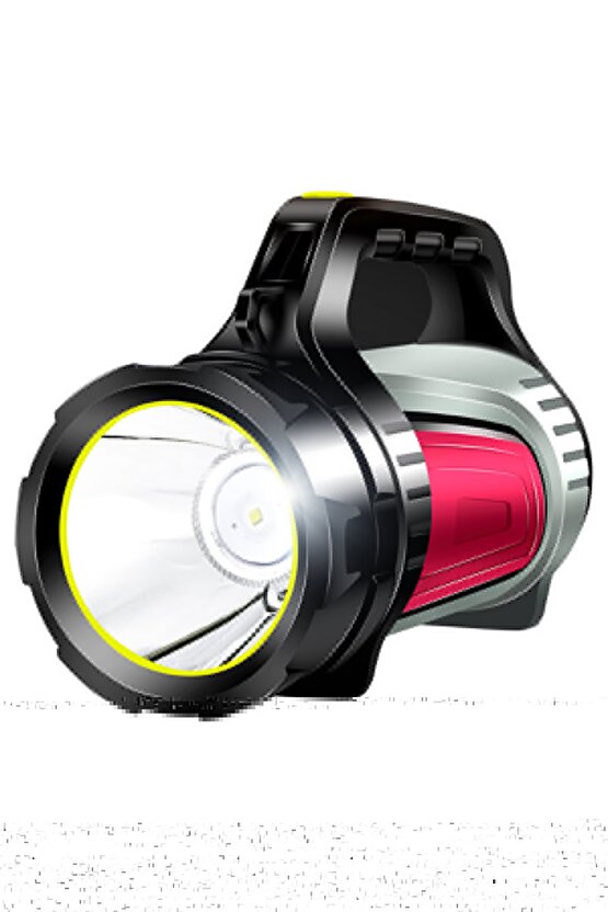 Powermaster Js-881a Şarjlı Ledli Uzun Menzilli Kamp Tipi Çok Fonksiyonlu Işıldak Fener