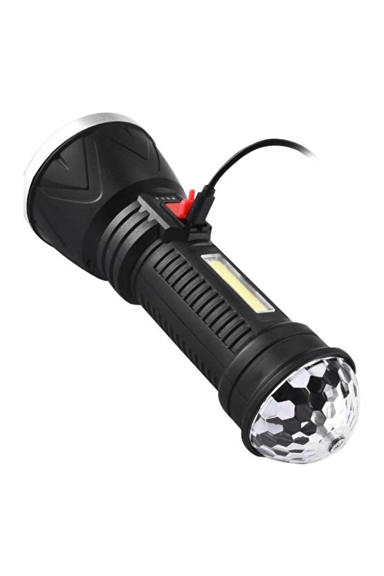 Cl-w09 9 1 Ledli Mini Disko Toplu Şarjlı El Feneri