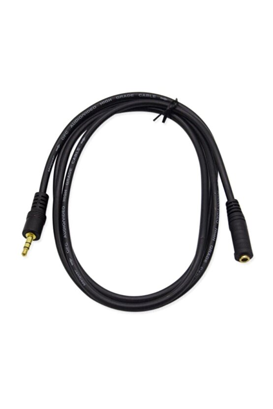 1.5m Stereo Hoparlör Kulaklık Ses Aux Uzatma Kablosu 3.5mm Erkek Dişi