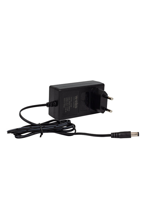 Weko 14.4 Volt - 1 Amper 5.5*2.5 Uçlu Plastik Işıklı Kasa Priz Tip Adaptör