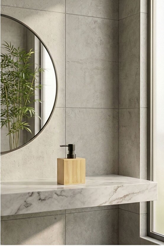 Bambu Siyah Kapaklı Basmalı Sabunluk