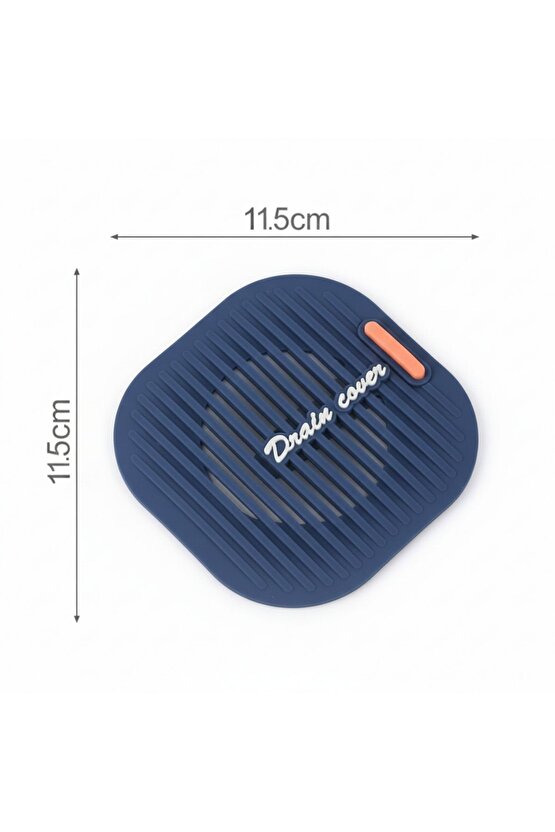 Kare Silikon Lavabo Banyo Gider Süzgeci Koku Önleyici