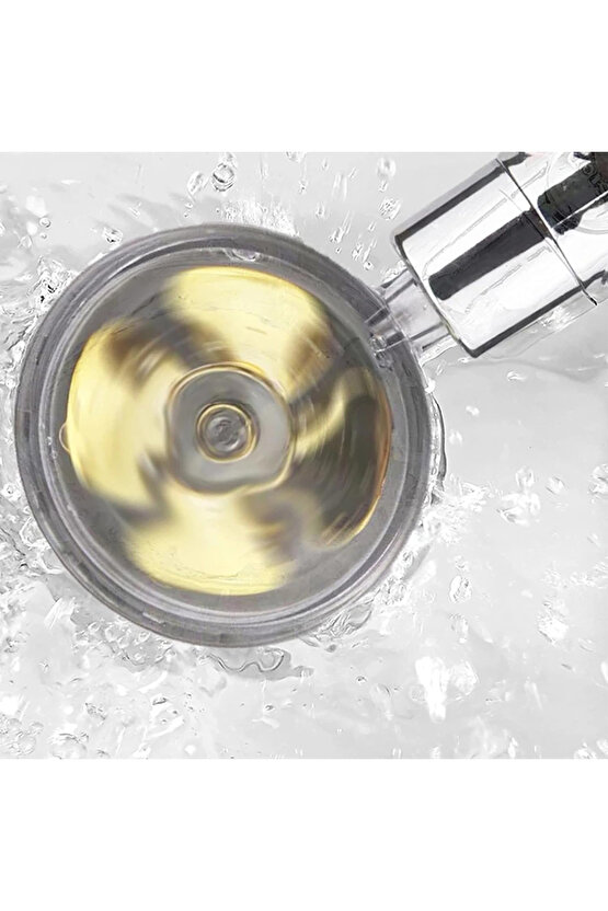 Byrxdn 360 Derece Dönebilen Pervaneli Turbo Tazyikli Duş Başliği Byrnew