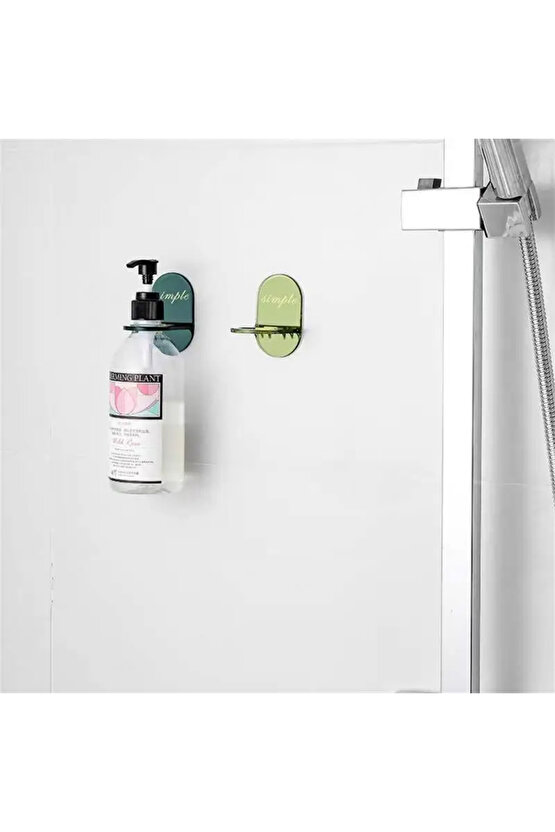 M3lfs- Mutfak Banyo Sivi Sabun Dezenfektan Şampuan Tutacaği Rafi