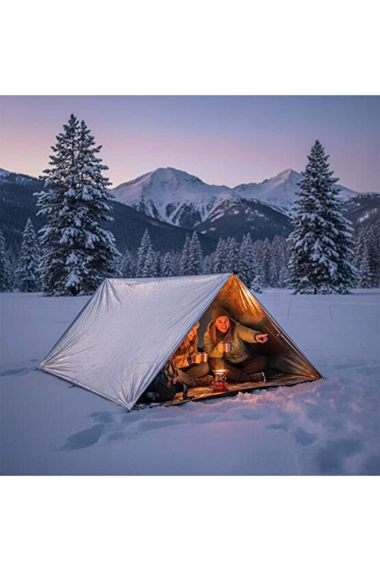 Art Sn-29181 Soğuk Sıcak Tutan Çift Taraflı Acil Durum Battaniyesi (130X210Cm) Lab