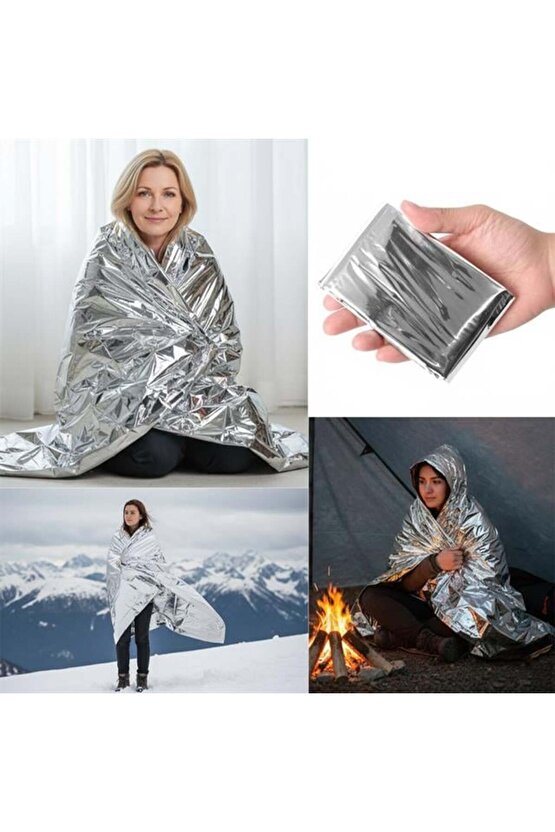 Art Sn-29181 Soğuk Sıcak Tutan Çift Taraflı Acil Durum Battaniyesi (130X210Cm) Lab