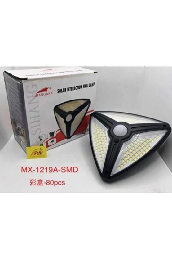 Mx-1219a 138 Smd Ledli Sensörlü 3 Modlu Solar Interaksiyon Duvar Lambası