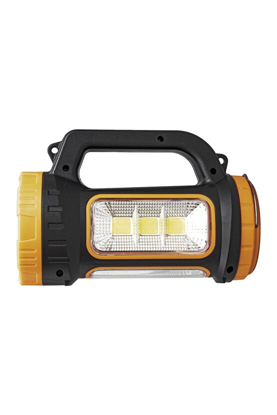 MH-818A ÇOK FONKSİYONLU ŞARJLI IŞILDAK EL FENERİ 3W+15W