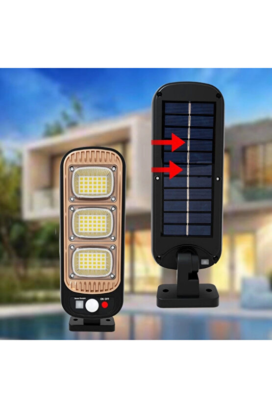 Sensörlü Güneş Enerjisi İle Şarj Olabilen Duvara Monte Solar Aydınlatma  Gl-84069