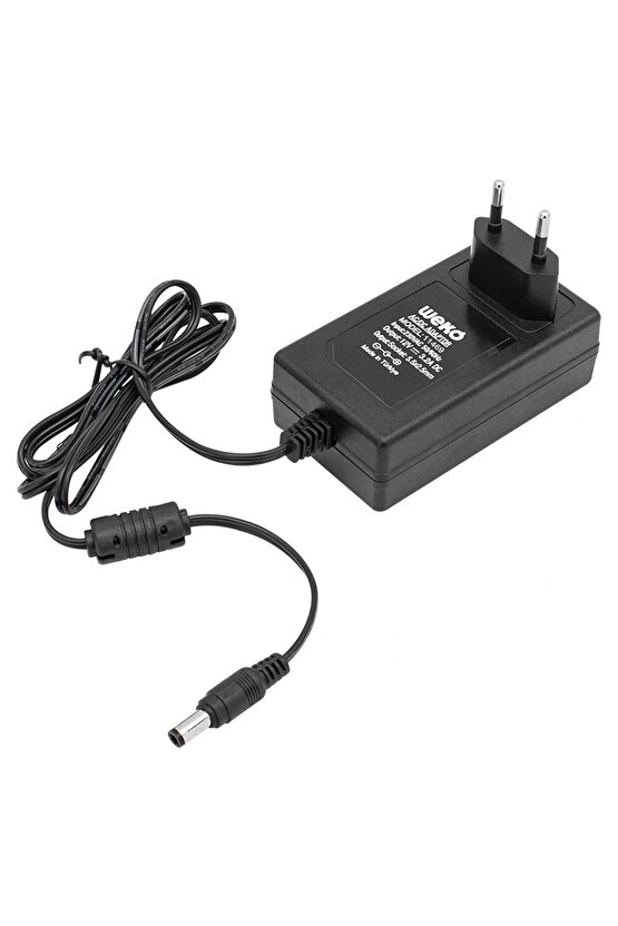 12 VOLT - 3.2 AMPER - 38 WATT 5.5*2.5 UÇLU PLASTİK KASA PRİZ TİP ADAPTÖR KUTULU YERLİ ÜRETİM (4887)