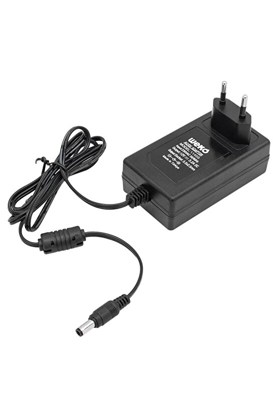 12 VOLT - 3.2 AMPER - 38 WATT 5.5*2.5 UÇLU PLASTİK KASA PRİZ TİP ADAPTÖR KUTULU YERLİ ÜRETİM (4887)