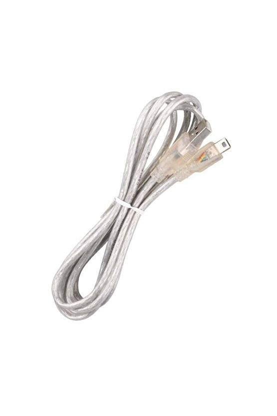 İpod Şarj Aleti Kablosu 5 Pin Geniş 1.5 Metre Şeffaf