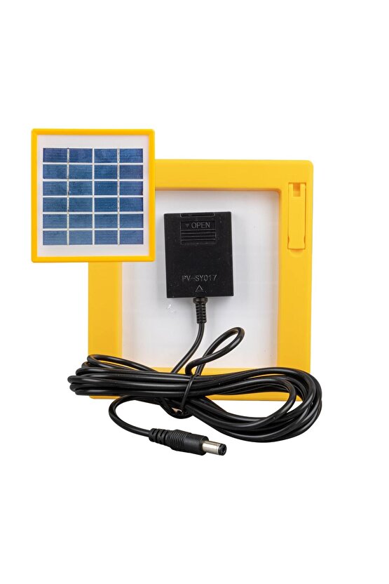 TEK PANELLİ ŞARJLI SOLAR IŞILDAK AYDINLATMA SETİ (K0)