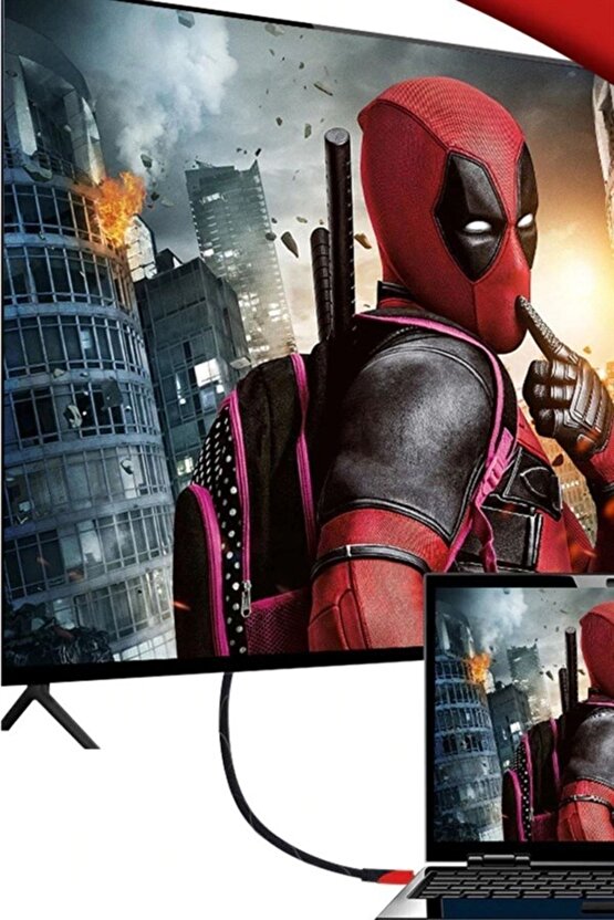 5 Metre Hdmı Kablosuu Hdtv Bilgisayar Uydu Görüntü Ses Full Hd Sargılı Görüntü Aktarm (92)