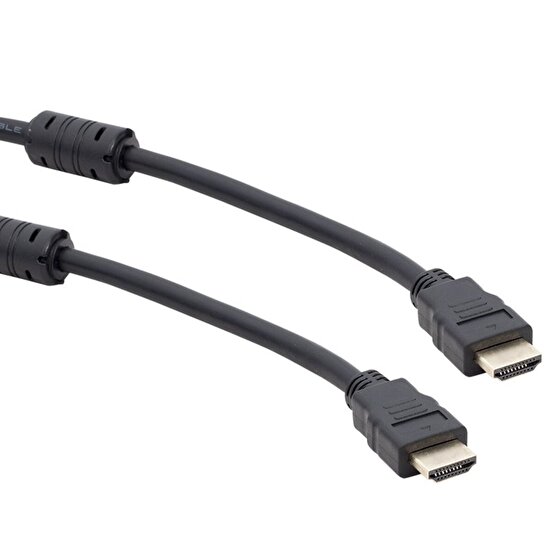 PLASTİK DÜZ SİYAH 5 METRE HDMI KABLO POŞETLİ (4202)