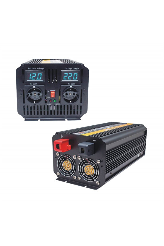 Pwr1800-12 Çift Digital Ekranlı 12 Volt 1800 Watt Modified Sinus Inverter-19888