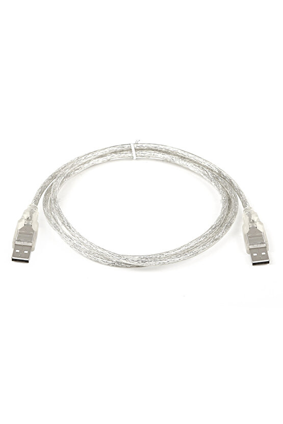 Art002 X01 Shopzum 1.5 Metre Şeffaf Usb Erkek-Erkek Kablo Shopzum Bernami Yeni