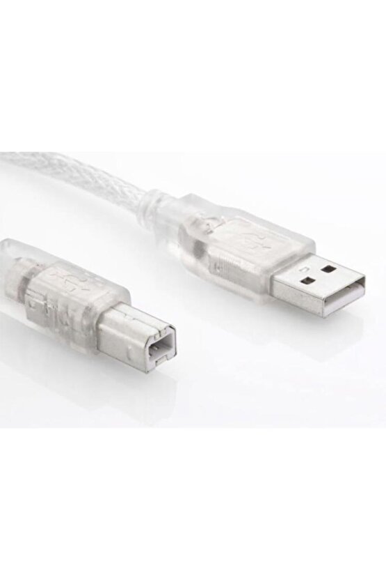 Sl-u2015 Usb 2.0 Prınter Kablosu 1.5 Mt Şeffaf