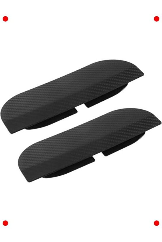 Karbon Desenli Ayna Yağmur Siperliği (2li)