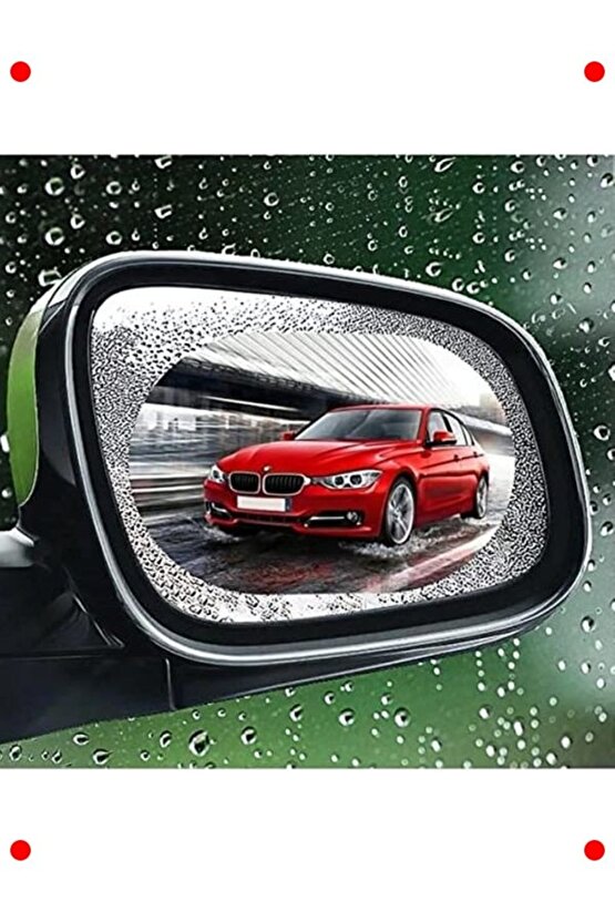 Oto Dış Ayna Yağmur Kaydırıcı Film Araba Yan Aynası Filmi Buğu Önleyici Su Tutmaz Film 2 Adet