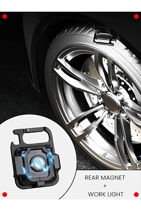 2li ni LED Fener Seti, Anahtarlık, Şarj Edilebilir