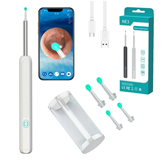 Endoskop Kameralı Kulak Temizleme Cihazı Seti