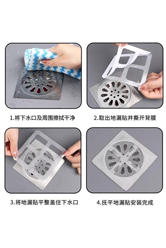 10 lu Banyo Gider Süzgeci, Sineklik Tamir Kiti