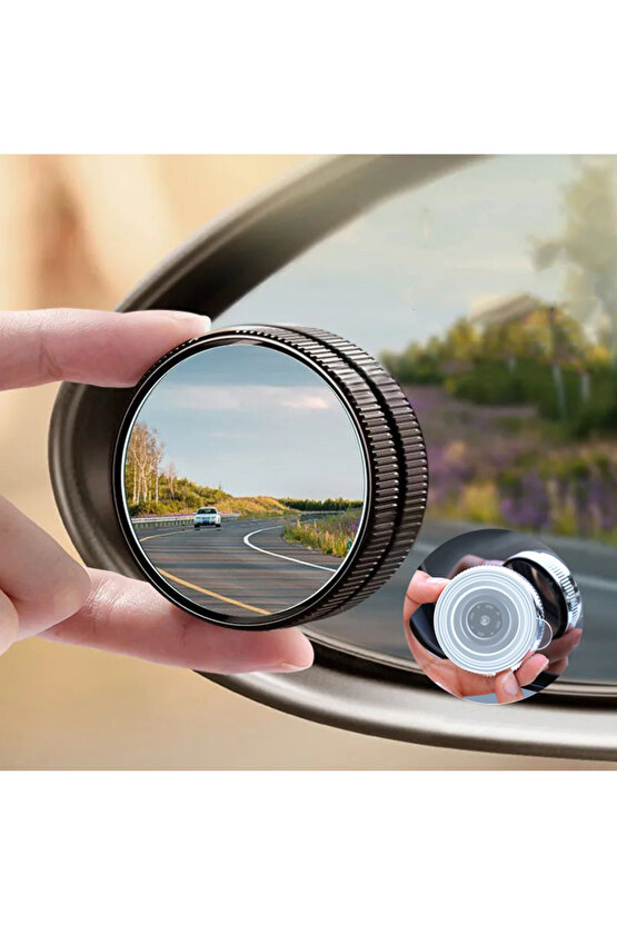 2 Adet Kör Nokta Aynası Araba Trafik Aynası Araba Dikiz Aynası Tam Görüş 360 Geniş Öfke Par...