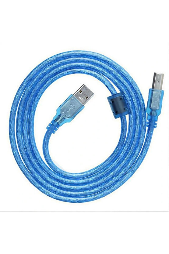 PM-3267 3 Metre Şeffaf USB 2.0 Yazıcı Kablosu