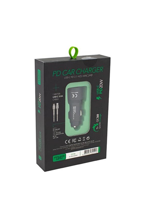 Kampanya Estevia  Cc35 Yeni Nesil Usb-C (Iphone To Type-C) Araç Şarj Seti (Pd18W) Yeni!!!