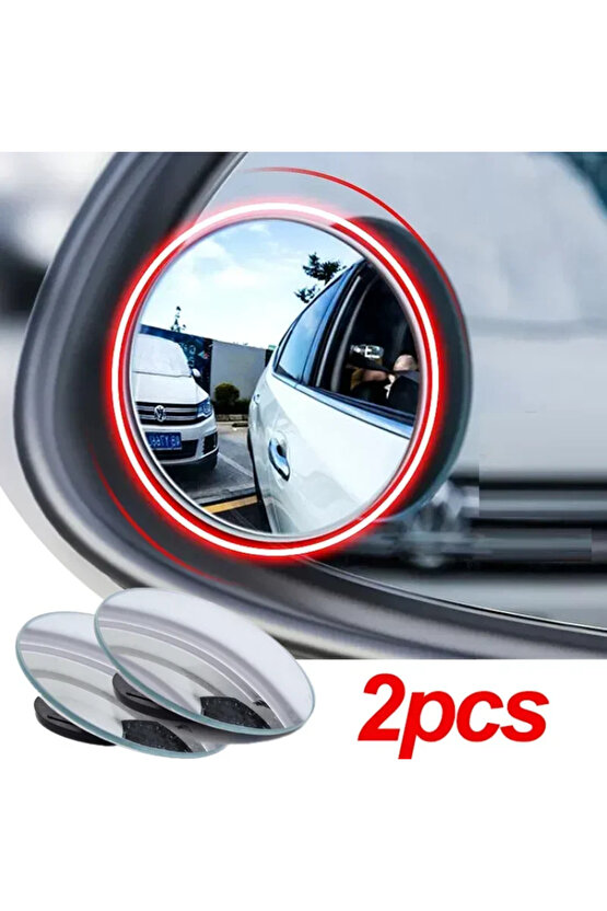 Araba Kör Nokta Aynası 360 Derece Ayarlanabilir Geniş Açı Yardımcı Dikiz Aynası Evrensel...