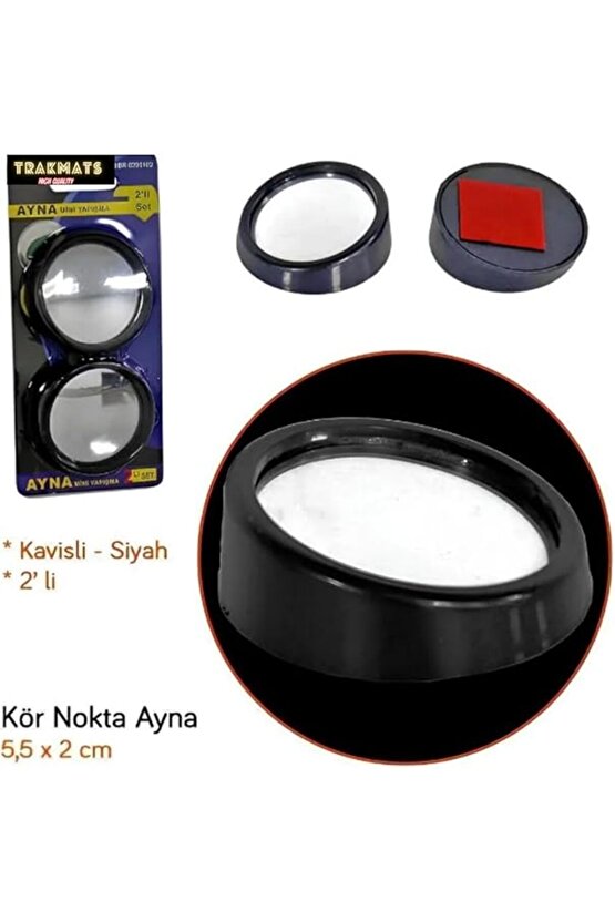 Corolla Sedan 1993-2024 UNİVERSAL OTO YUVARLAK KÖR NOKTA AYNASI - MİNİ YAPIŞMA İKİLİ SET