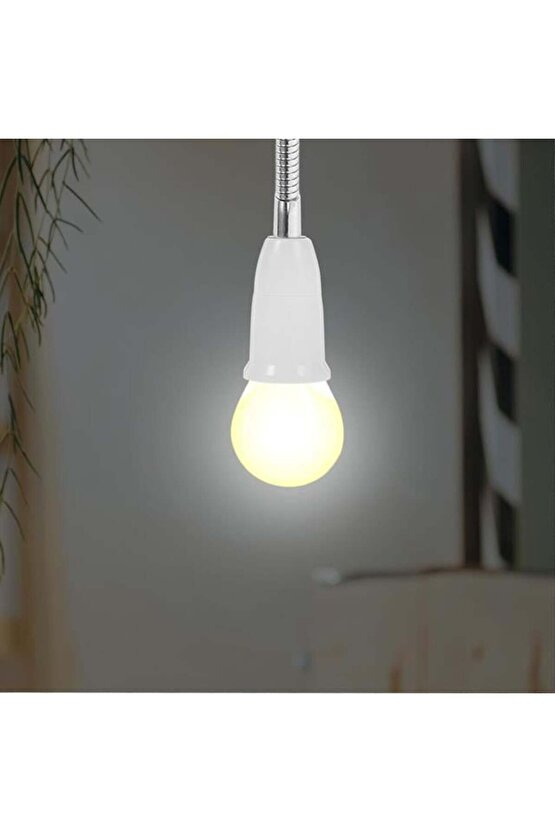 PM-26716 Esnek Bükülebilir Metal E27 Lamba Tutucu Duy 39.5 Cm