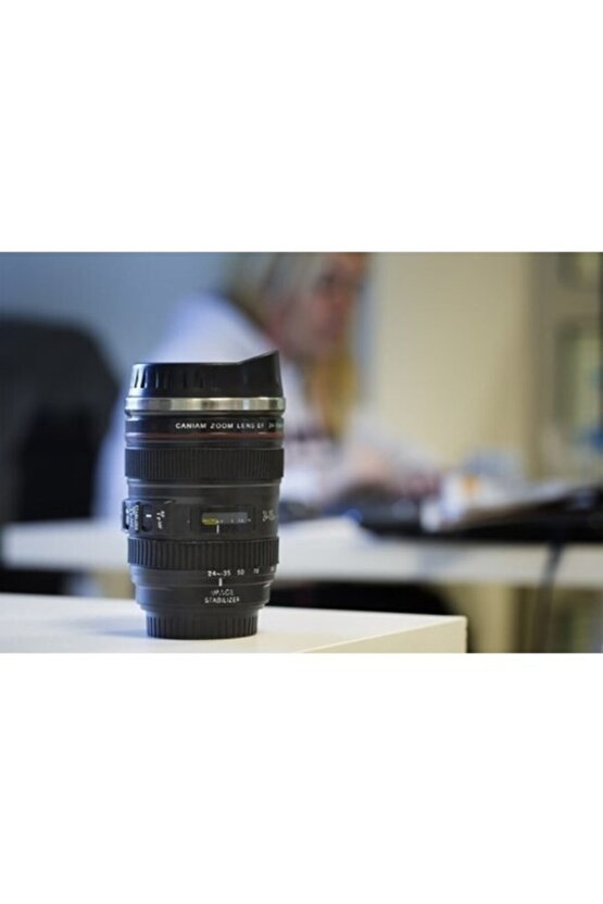 Objektif Görünümlü Kupa Bardak Objektif Termos