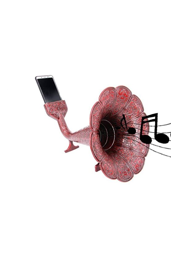 Gramofon Hunisi Bordo Tüm Telefonlara Uyumlu Gramafon Hunisi