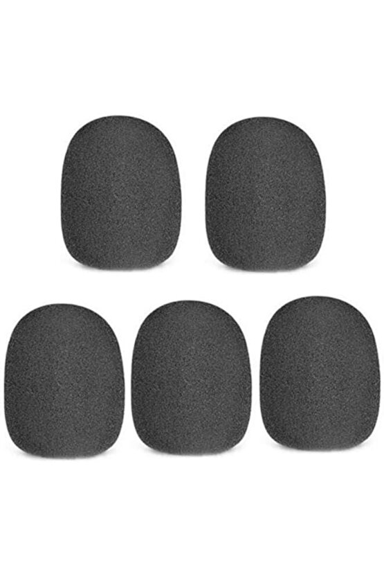 Lastvoice ELS-01-5X EL TİPİ Dinamik EL Mikrofon Süngeri 5li Siyah Renk