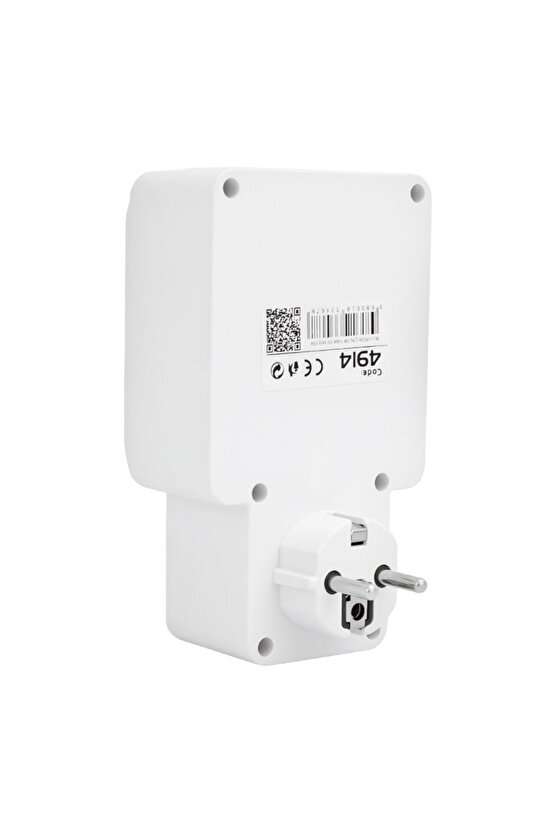 220 Volt Topraklı 16 Amper Tekli Akım Korumalı Sigortalı Şalterli Priz AXE5-4T7