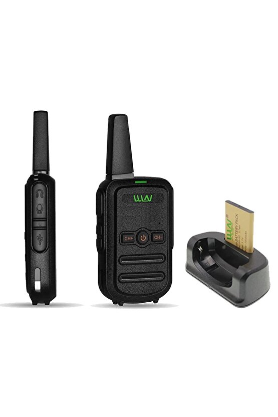 WLN KD-C51 16 KANAL SİYAH KASA ŞARJ ALETİ DAHİL TEKLİ TELSİZ (3-5 KM) (4375)