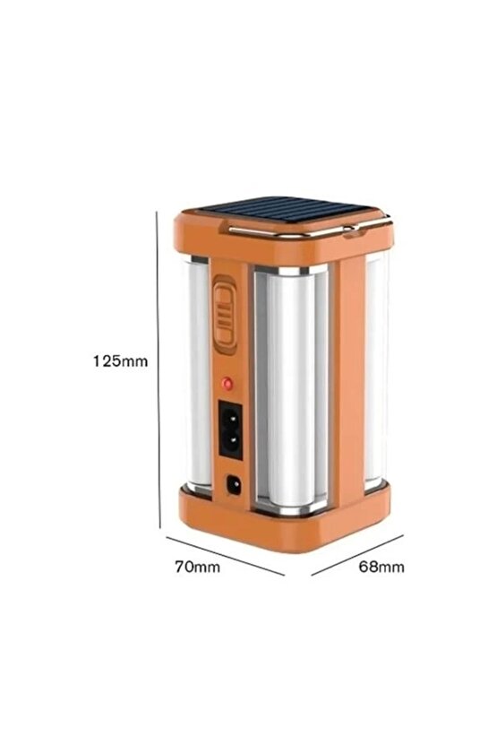 80 Ledli Süper Güçlü Güneş Enerjisi Ile Şarj Olabilen Solar Lamba Asılabilir Işıldak Hg-1664